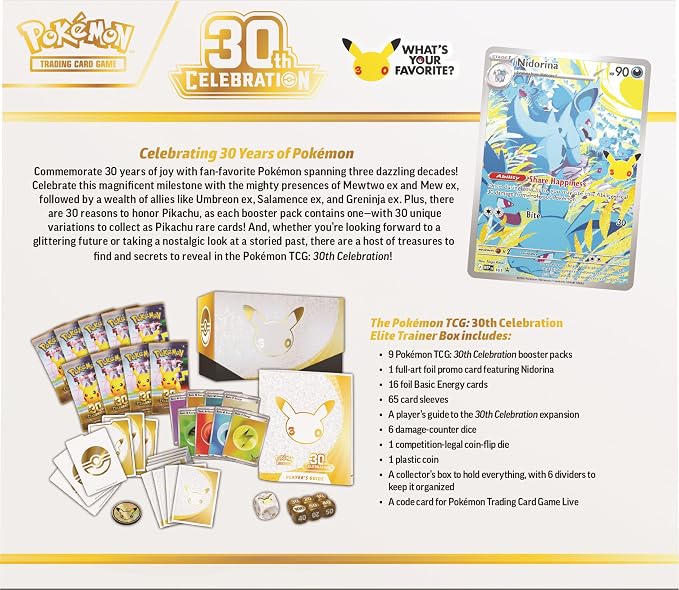 Pokémon TCG 30th Celebration Elite Trainer Box