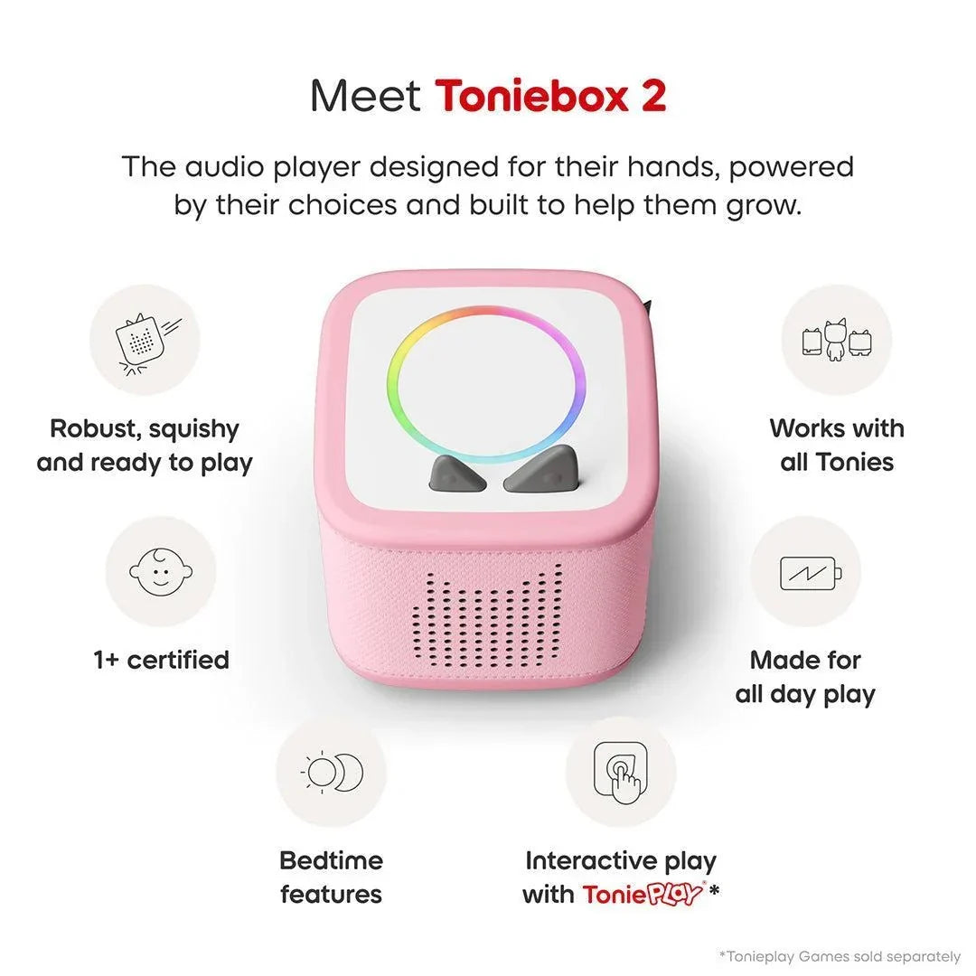 Toniebox 2 Starter Set With Creative Tonie- Cloud Pink
