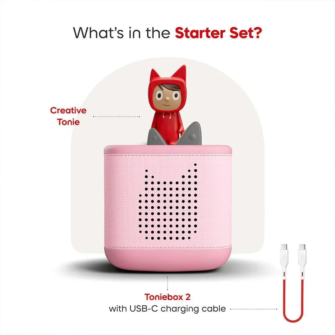 Toniebox 2 Starter Set With Creative Tonie- Cloud Pink
