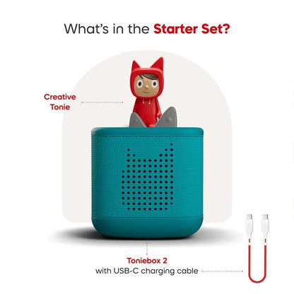 Toniebox 2 Starter Set With Creative Tonie- Teal
